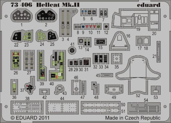 Picture of Grumman Hellcat Mk.II (self adhesive) (for Eduard kits)-