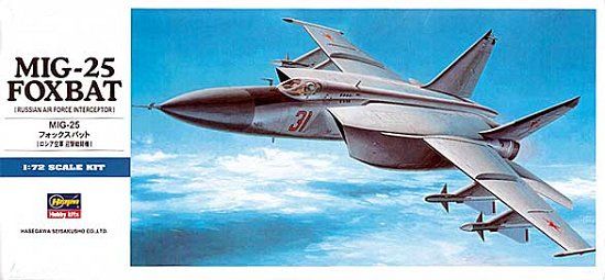 Picture of MiG-25 Foxbat, 1/72 by Hasegawa, Model Airplane