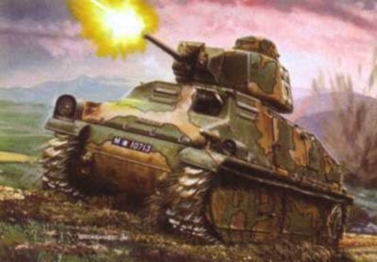 Picture of Heller 1/72 Scale Somua S35 Tank Model Kit