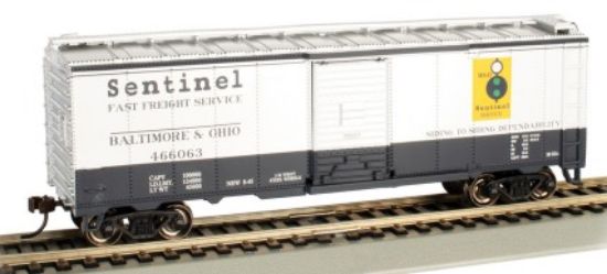 Picture of HO 40' Boxcar Baltimore & Ohio Sentinel #466063