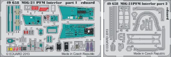 Picture of 1/48 Aircraft- MiG21 PFM Interior for EDU (Painted)
