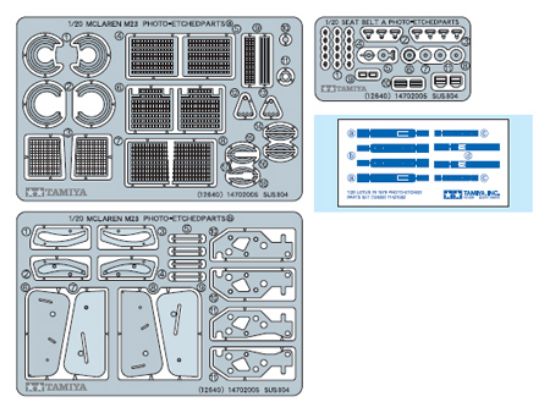 Picture of Tamiya 12640 1/20 McLaren M23 1976 PE Parts TAMS3640