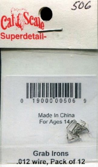 Picture of HO Grab Irons .012 Wire (12) (D)