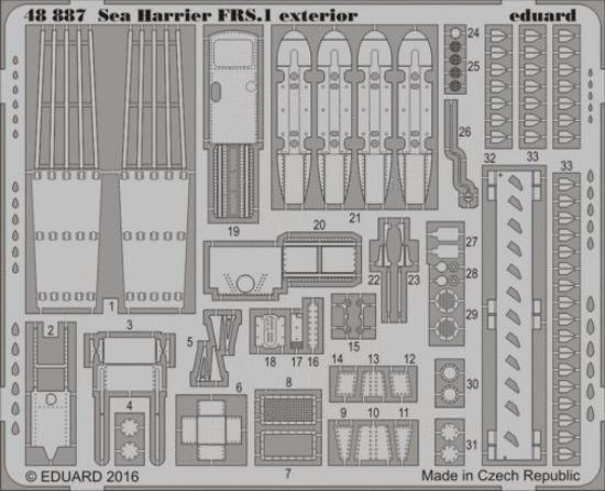 Picture of 1/48 Aircraft- Sea Harrier FRS1 Exterior for KIN