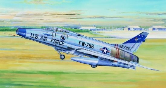 Picture of F-100D Super Sabre, 1/32 by Trumpeter, Model Airplane