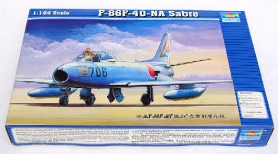 Picture of F-86 F40 Sabre Jet JASDF, 1/144 by Trumpeter, Model Airplane