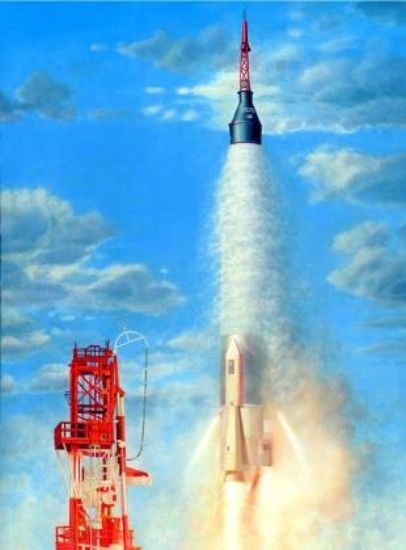 Picture of 1/72 Mercury US Atlas Rocket Capsule