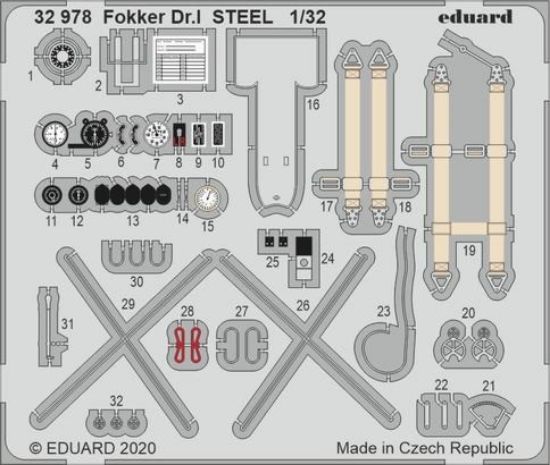 Picture of 1/32 Aircraft- Fokker Dr I Steel for MGK (Painted)