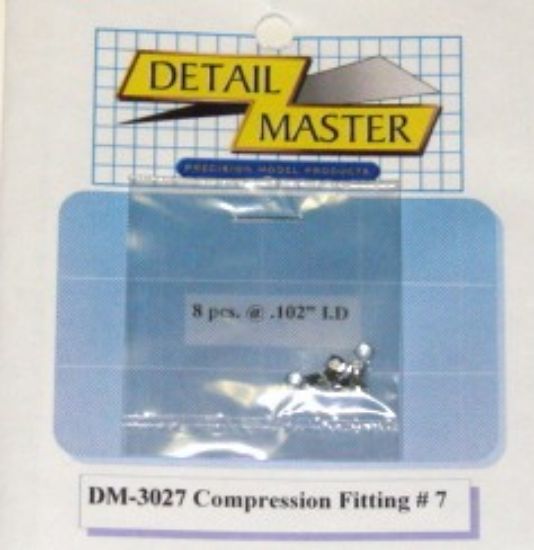 Picture of Detail Master Compression Fitting #7 (8PC) -- Plastic Model Vehicle