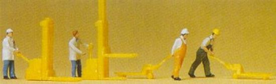 Picture of Preiser kg Warehouse Men -- Model Railroad Figures -- N Scale --