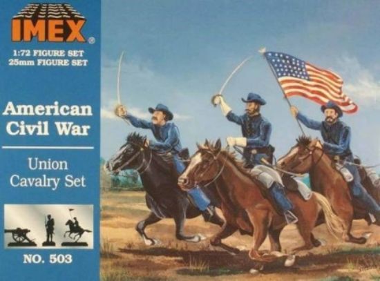 Picture of Union Cavalry -- Plastic Model Military Figure -- 1/72 Scale -- #503