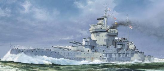 Picture of Trumpeter models 5795 1:700 HMS Warspite British Battleship 1942