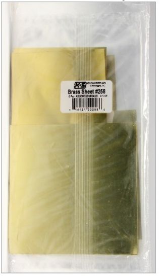 Picture of K & S 258 Brass Sheet Assorted 6