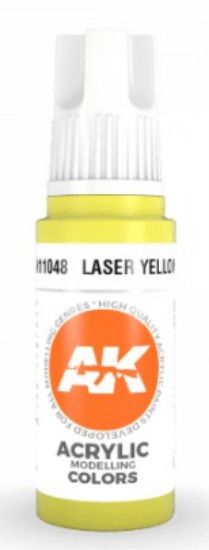 Picture of Laser Yellow Acrylic Paint 17ml Bottle