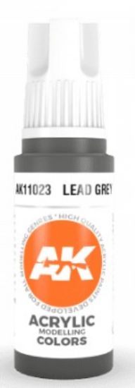 Picture of Lead Grey Acrylic Paint 17ml Bottle