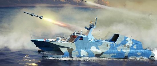 Picture of Trumpeter 1/144 PLA Chinese Navy Type 22 Missile Boat 108