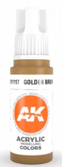 Picture of Golden Brown Acrylic Paint 17ml Bottle