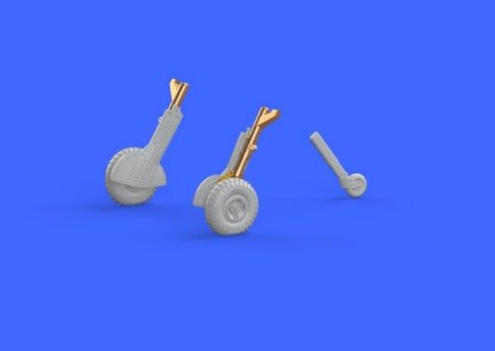 Picture of 1/72 Aircraft- Spitfire Mk IX Legs w/4-Spoke Wheels Pattern for EDU (Bronze & Resin)