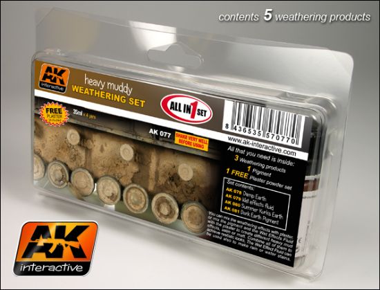 Picture of Heavy Muddy Enamel Paint Set (78, 79, 80, 81) AK Interactive