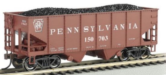 Picture of HO 55-Ton 2-Bay USRA Outside Braced Hopper w/Coal Load Pennsylvania #150703