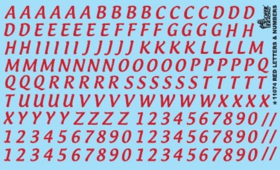 Picture of 5/8" Red Letter & Numbers