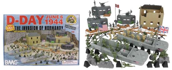 Picture of 54mm D-Day Invasion of Normandy Diorama Playset (Boxed) (BMC Toys) (Re-Issue)