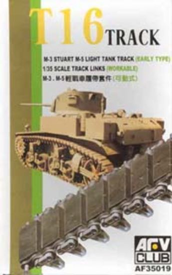 Picture of AFV Club M3 Stuart T16 Tracks -- Plastic Model Tank Tracks -- 1/35