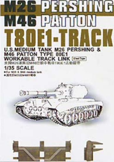 Picture of AFV Club T80E1 Track Links Steel Type -- Plastic Model Tank Tracks