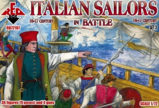 Picture of 1/72 Italian Sailors in Battle XVI-XVII Century (36 w/4 Guns)