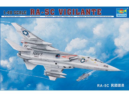 Picture of Trumpeter 02809 North American RA-5C Vigilante 1/48 Scale Plastic Model Kit