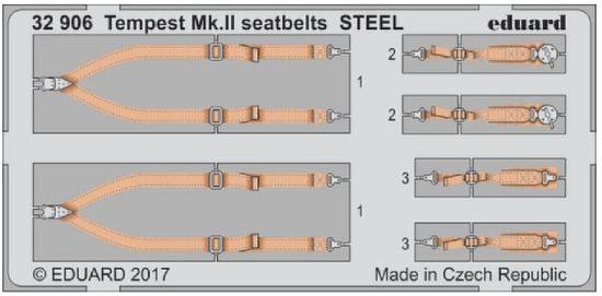 Picture of 1/32 Aircraft- Seatbelts Tempest Mk II Steel for SHY (Painted)(D)