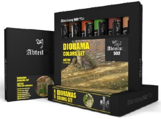 Picture of Dioramas Weathering Oil Paint Set (6 Colors) 20ml Tubes
