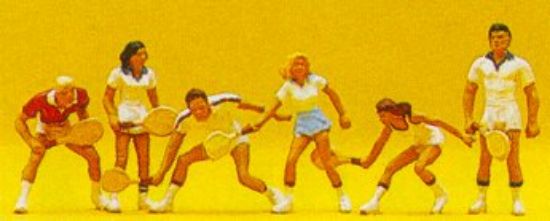 Picture of Preiser kg Recreation & Sports Tennis Players (6) -- Model 10078