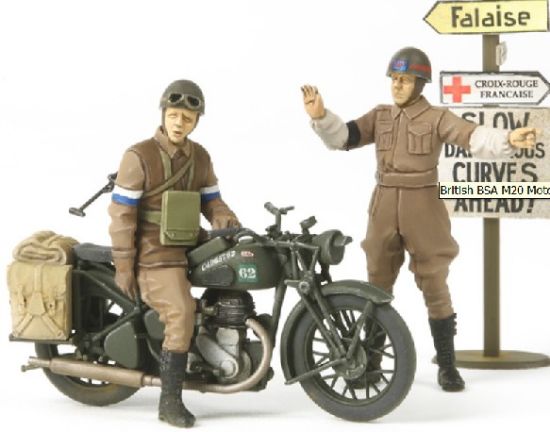 Picture of Tamiya 35316 British BSA M20 Motorcycle w/Military Police 1/35