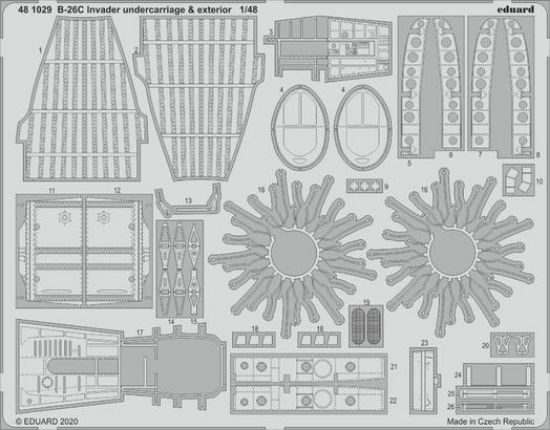 Picture of 1/48 Aircraft- B26C Invader Undercarriage & Exterior for ICM(D)