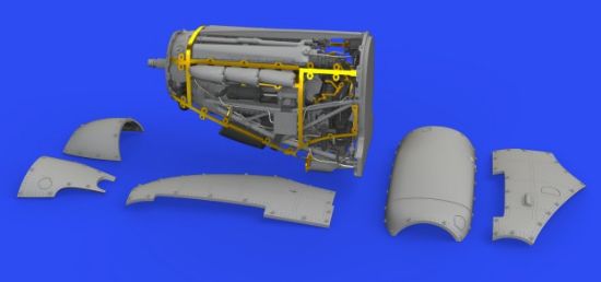 Picture of 1/48 Aircraft- Spitfire Mk I Engine for EDU (Photo-Etch & Resin)