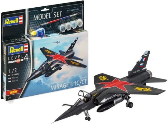 Picture of 1/72 Mirage F1C/CT Interceptor Fighter w/paint & glue