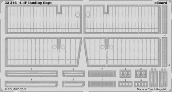 Picture of 4F A Landing Flaps Trumpet 1/32-Eduard UA32346- 1:32 -Ed