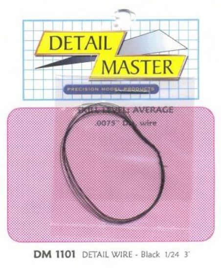 Picture of Detail Master 2ft Detail Wire Black -- Plastic Model Vehicle