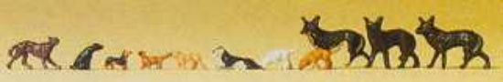 Picture of Preiser kg Hounds -- Model Railroad Figures -- N Scale -- #79122