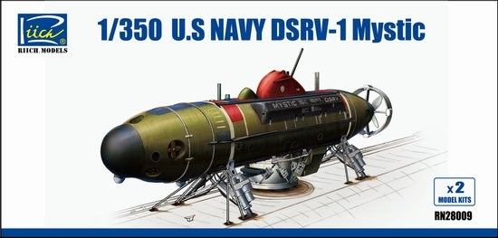 Picture of USN DSRV-1 Mystic Deep Submergence Rescue -- Plastic Model Military Ship Kit -- 1/350 -- #28009