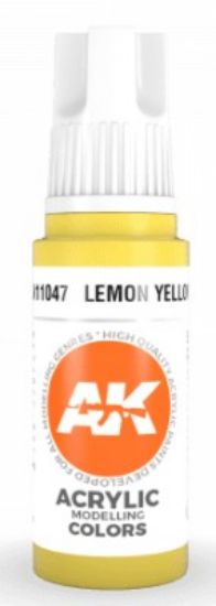 Picture of Lemon Yellow Acrylic Paint 17ml Bottle