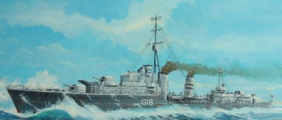 Picture of Trumpeter 05758 HMS Zulu Tribal Destroyer 1:700 Plastic Kit