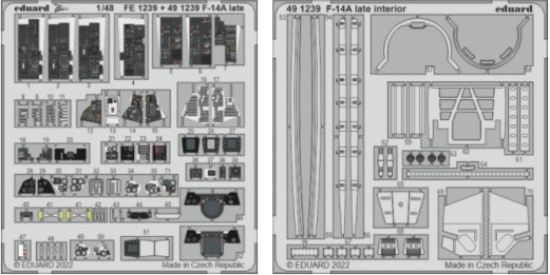 Picture of 1/48 Aircraft- F14A Late Interior for TAM (Painted)