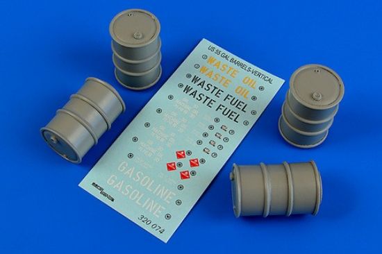Picture of 1/32 US 55 Gallon Vertical Position Barrels 