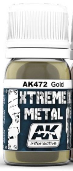 Picture of Xtreme Metal Gold Metallic Paint 30ml Bottle