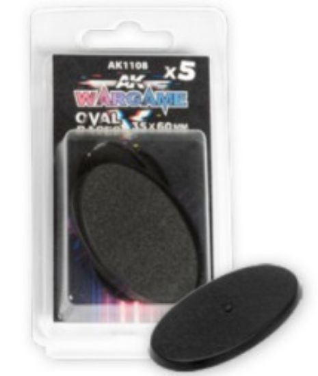 Picture of Wargame Series: Oval Base 35x60mm (10)