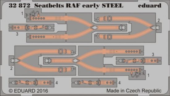 Picture of 1/32 Aircraft- Seatbelts RAF Early Steel (Painted)