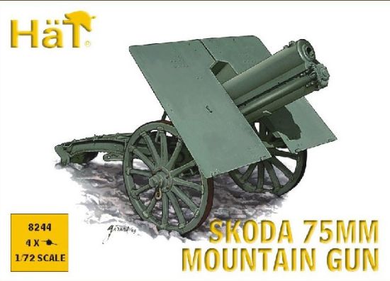 Picture of WWI Skoda 75mm Mountain Gun (4) 1/72 Hat