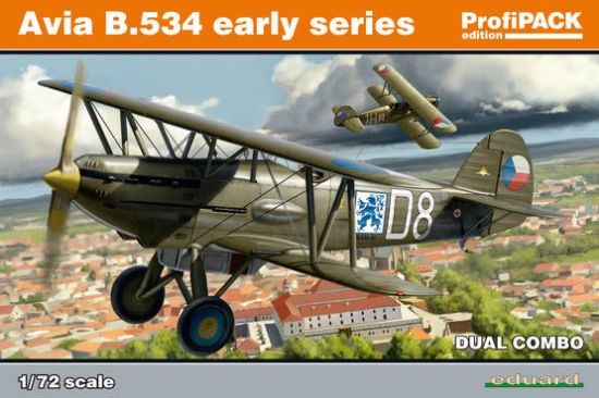Picture of 1/72 Avia B534 Early Series BiPlane Fighter Dual Combo (Prof-Pack Plastic Kit) (D)